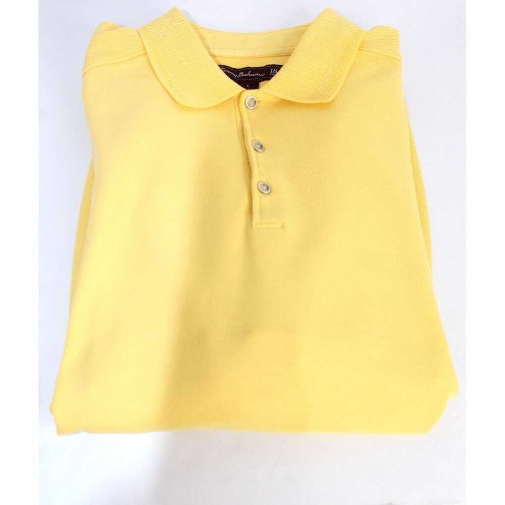 Tommy Bahama Polo 18 Golf Men's L Yellow Casual Relaxed Fit Sporty Short Sleeve - Picture 14 of 14